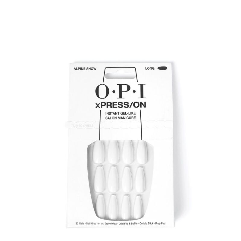 OPI Press On Nails - Alpine Snow Long image number 0